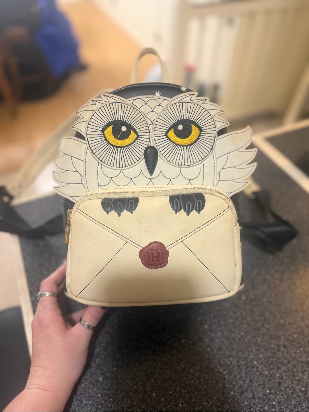 Loungefly owl from Harry Potter bag